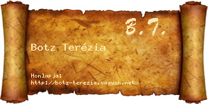 Botz Terézia névjegykártya