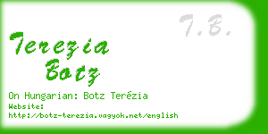 terezia botz business card