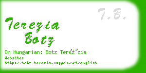 terezia botz business card